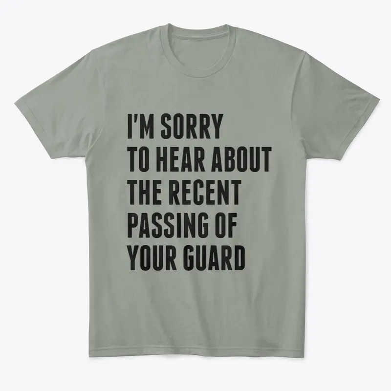 Guard Passing Tee with CU BJJ Logo