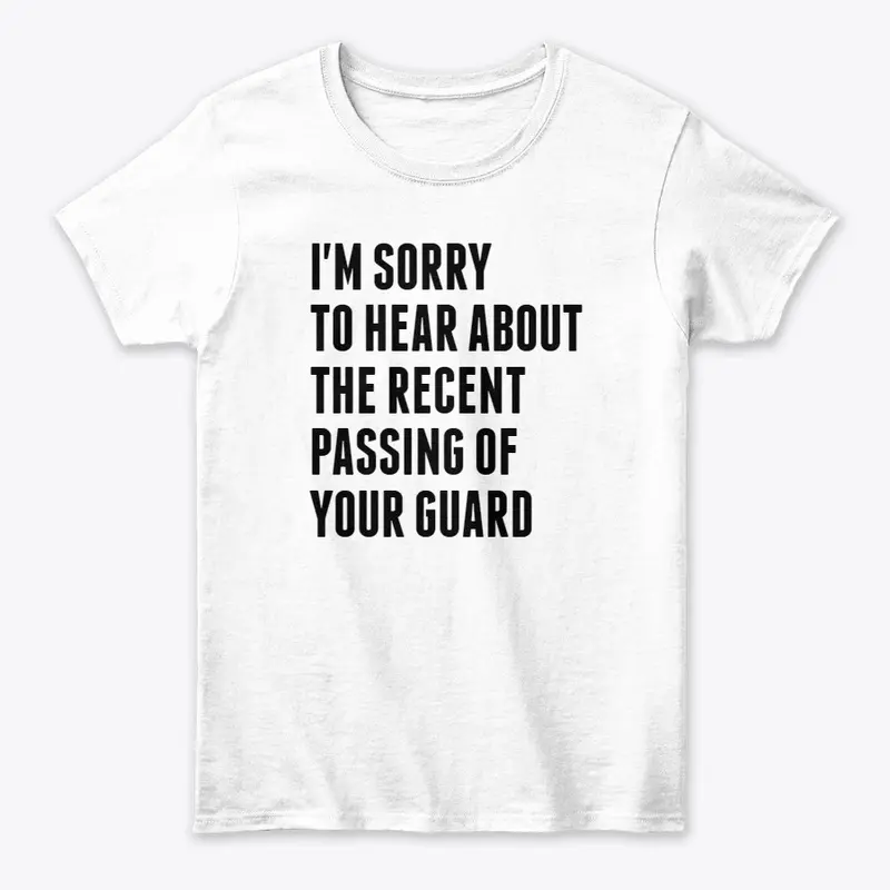 Guard Passing Tee with CU BJJ Logo